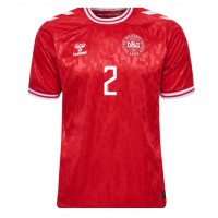 Denmark Joachim Andersen #2 Replica Home Shirt Euro 2024 Short Sleeve